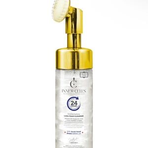 Gold and White Foam Cleanser